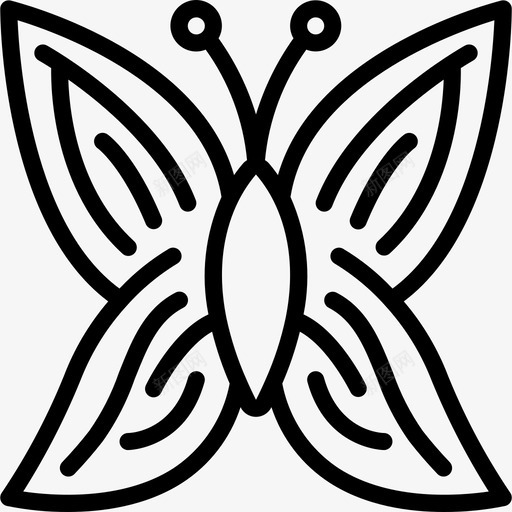 蝴蝶自然53直系图标svg_新图网 https://ixintu.com 直系 自然 蝴蝶