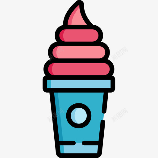 冰淇淋糖果店13线性颜色图标svg_新图网 https://ixintu.com 冰淇淋 糖果店13 线性颜色