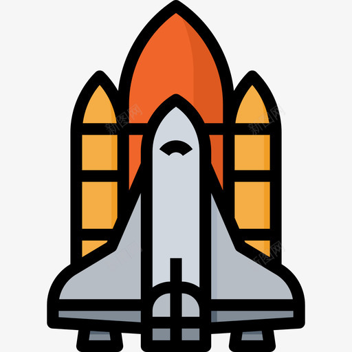 太空船86号太空船线性颜色图标svg_新图网 https://ixintu.com 86号 太空船 线性 颜色