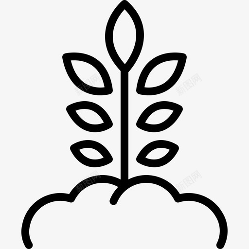 起源农业生长图标svg_新图网 https://ixintu.com 农业 树木 生长 自然 起源
