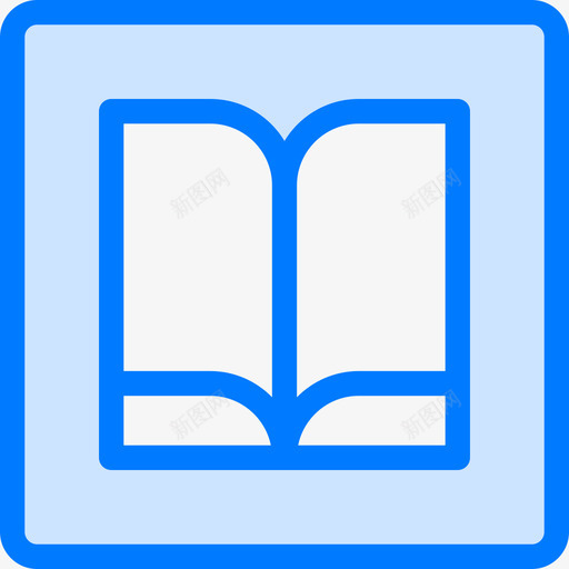 Ibookslogos6蓝色图标svg_新图网 https://ixintu.com Ibooks logos 蓝色