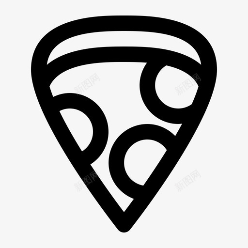 披萨快餐意大利图标svg_新图网 https://ixintu.com 快餐 意大利 披萨 美味