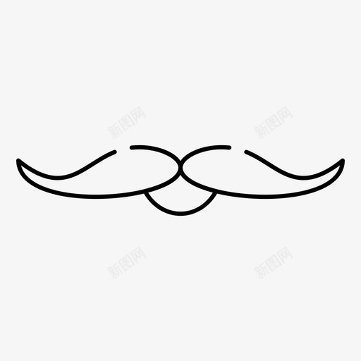 胡子时髦男图标svg_新图网 https://ixintu.com 2月 movember v5 web 时髦 界面 系列 胡子