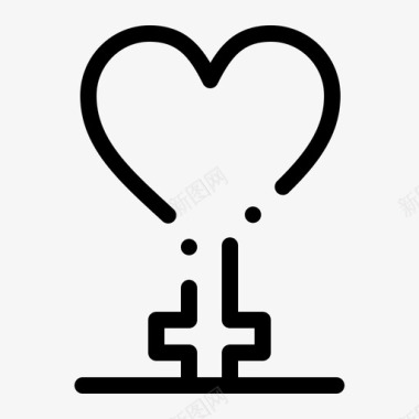 心脏女性性别图标图标