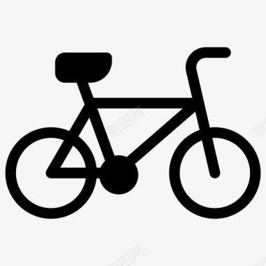 自行车脚踏自行车手动自行车图标图标