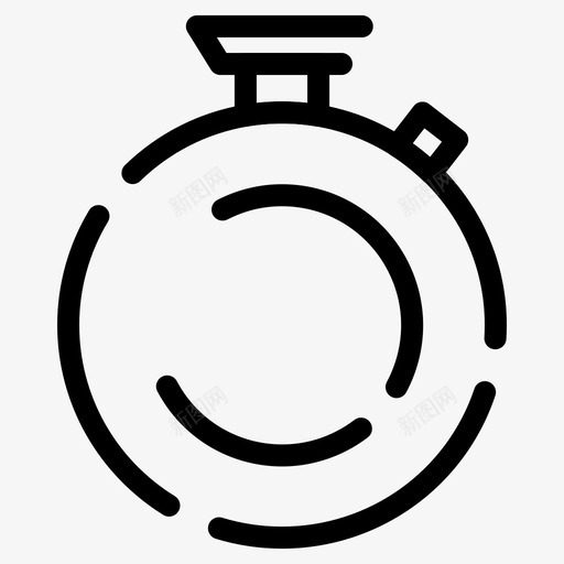 camposs时钟秒表图标svg_新图网 https://ixintu.com camposs ui 元素 基本 时钟 秒表 虚线 计时器