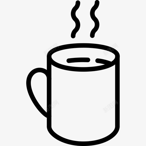 杯子咖啡玻璃杯图标svg_新图网 https://ixintu.com 什卡 咖啡 容易 杯子 热饮 特鲁 玻璃杯 瓦特 轮廓