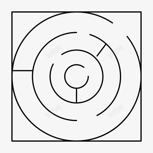 迷宫地图模式图标svg_新图网 https://ixintu.com feb v4 地图 模式 界面 策略 网络 迷宫 集合