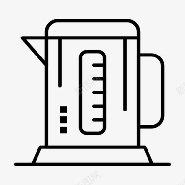 电水壶咖啡酒店图标图标