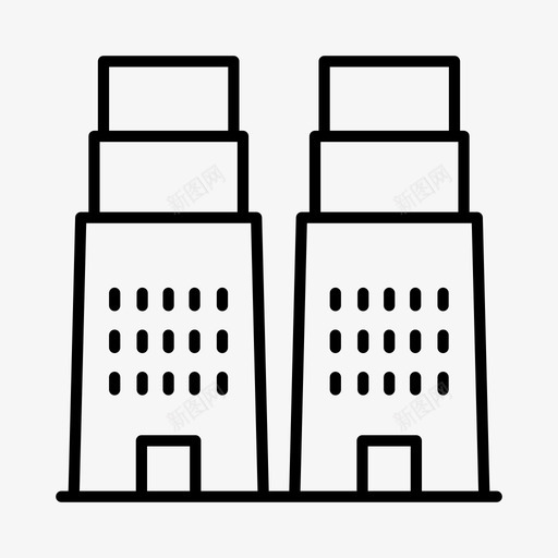 未来主义城市建筑企业图标svg_新图网 https://ixintu.com 企业 城市 建筑 未来主义