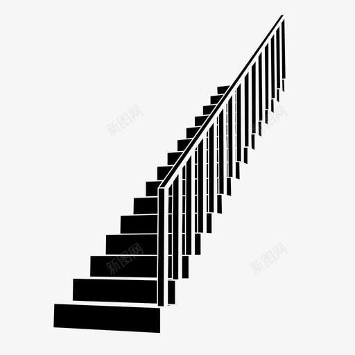 爬楼梯楼梯图标svg_新图网 https://ixintu.com 楼梯 爬楼梯
