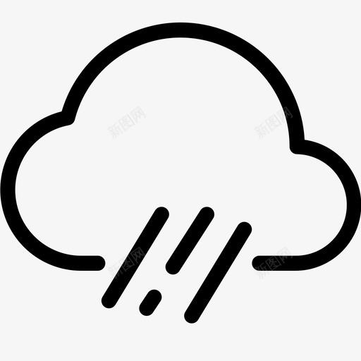 云雨下雨天气图标svg_新图网 https://ixintu.com 下雨 云雨 天气 暑假