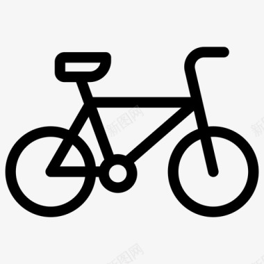 自行车手动自行车脚踏自行车图标图标