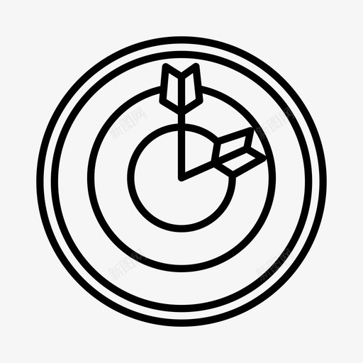 准确度飞镖小时图标svg_新图网 https://ixintu.com 准确度 小时 手表 时间 目标 飞镖