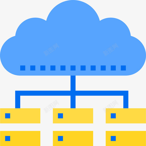 数据库网络和数据库18平面图标svg_新图网 https://ixintu.com 平面 数据库 网络和数据库18