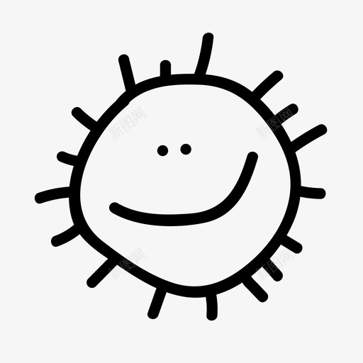 太阳快乐欢乐图标svg_新图网 https://ixintu.com 不寻常的手绘集 太阳 快乐 欢乐 阳光 阳光表情