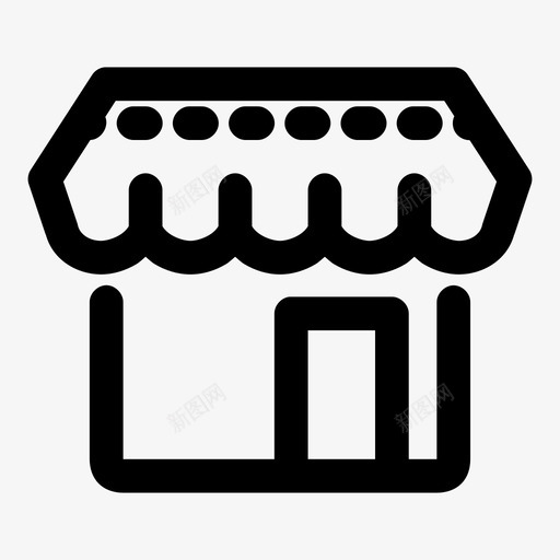 商店位置商场图标svg_新图网 https://ixintu.com 位置 加粗 商场 商店 橱窗 随机 零售