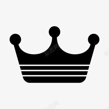 女王王冠国王图标图标