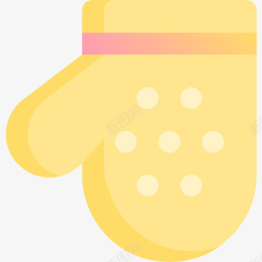 烤箱手套烹饪55黄色图标图标