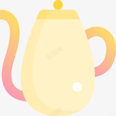 咖啡壶咖啡31黄色图标图标