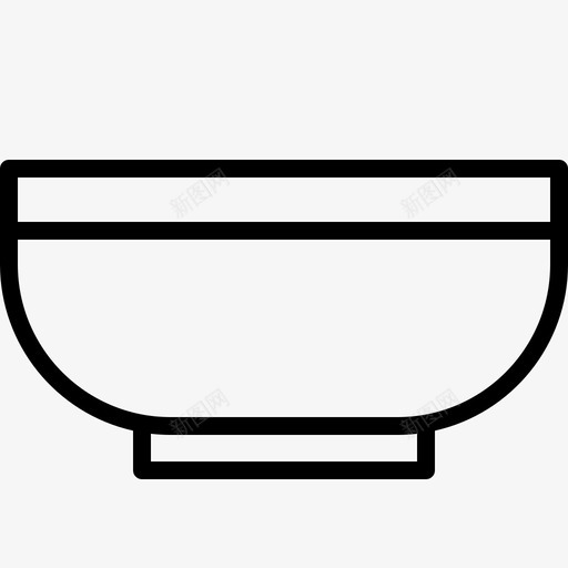 汤碗厨房图标svg_新图网 https://ixintu.com 厨房 餐厅