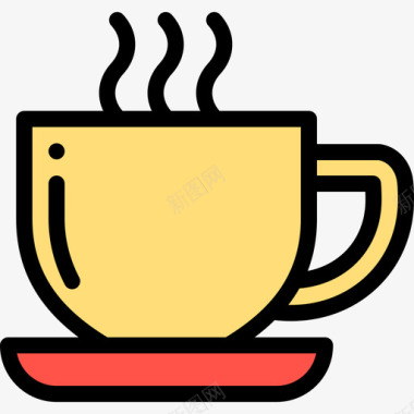 咖啡杯营销SEO15线性颜色图标图标