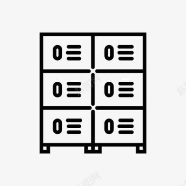 储物柜壁橱家具图标图标