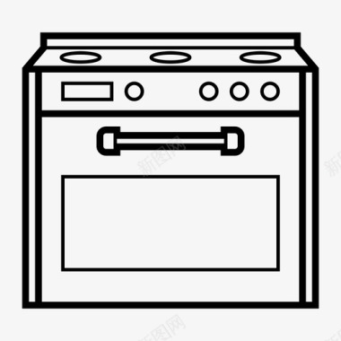 烤箱炊具厨房图标图标
