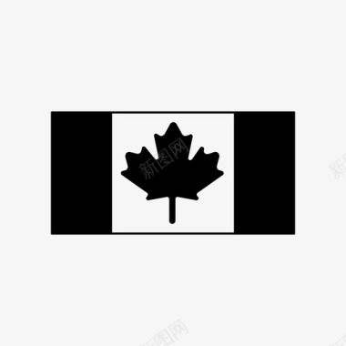 加拿大国旗加拿大人叶子图标图标