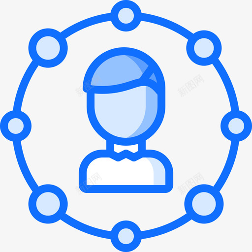 用户office83蓝色图标svg_新图网 https://ixintu.com office 用户 蓝色