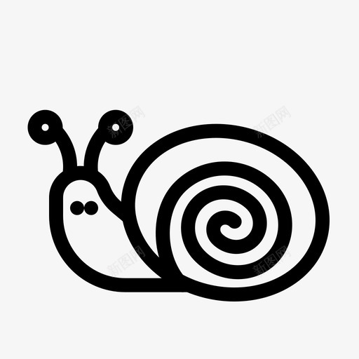 虫子复活节蜗牛图标svg_新图网 https://ixintu.com 复活节 春天 春天季节线 虫子 蜗牛