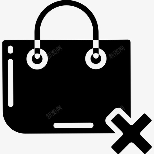 购物袋在线商店2填充图标svg_新图网 https://ixintu.com 在线商店2 填充 购物袋