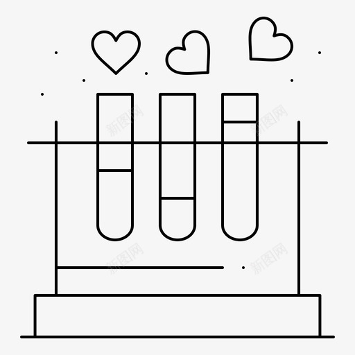 试管心脏实验室图标svg_新图网 https://ixintu.com 2月 v4 婚礼 实验室 心脏 收集 爱情 界面 网页 试管