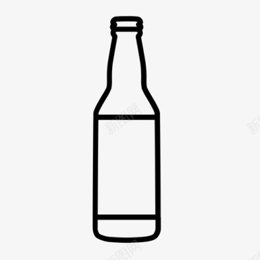 22盎司啤酒瓶啤酒瓶棒球服图标图标