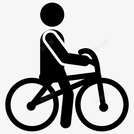 自行车自行车骑手奥运会图标svg_新图网 https://ixintu.com 奥运会 比赛 自行车 自行车骑手 象形图矢量收集 骑行