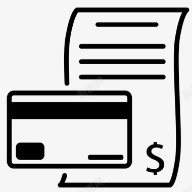 信用卡对账单信用卡图标图标