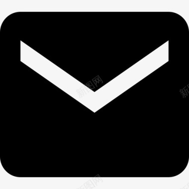 电子邮件块状图标图标