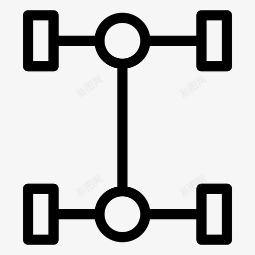 底盘汽车结构图标svg_新图网 https://ixintu.com 交通和驾驶标志 底盘 建筑和工具 汽车 结构 运输