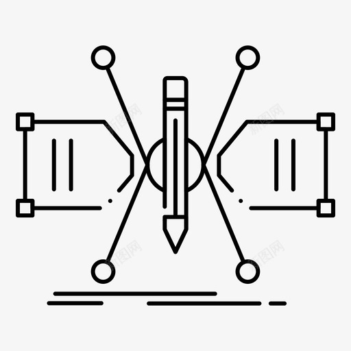 建筑师建筑网格图标svg_新图网 https://ixintu.com feb v3 web 建筑 建筑师 界面 结构 网格 草图 集合