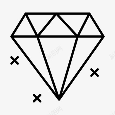 钻石珠宝网络界面2月系列v4图标图标