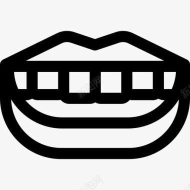 微笑牙医13直线型图标图标