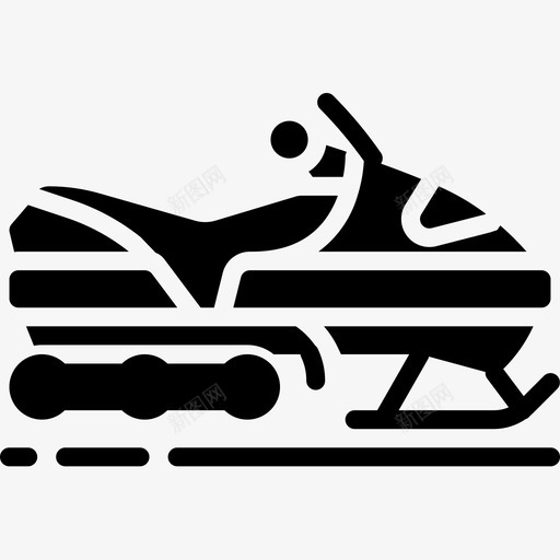 雪地摩托冒险运动14填充图标svg_新图网 https://ixintu.com 冒险 填充 摩托 运动 雪地