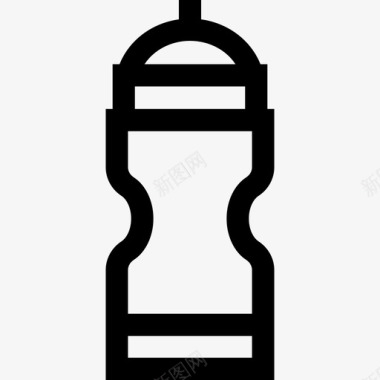 水瓶曲棍球9直线型图标图标