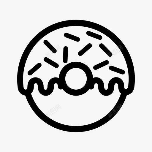 甜甜圈彩色甜甜圈食品图标svg_新图网 https://ixintu.com 彩色 甜甜圈 食品