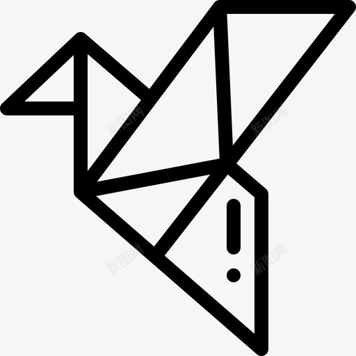 折纸艺术工作室10线性图标svg_新图网 https://ixintu.com 工作室 折纸 线性 艺术