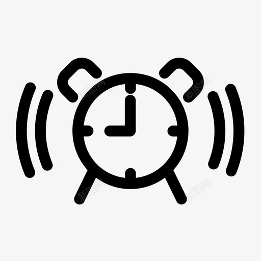闹钟日历日期图标svg_新图网 https://ixintu.com 日历 日期 日程表 时间 闹钟