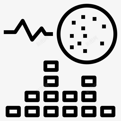 频率分析数据图标svg_新图网 https://ixintu.com 分析 图表 数据 生态互动 统计 频率