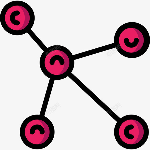 分子物理4线性颜色图标svg_新图网 https://ixintu.com 分子 物理 线性 颜色