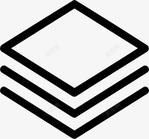 分层排列收集图标svg_新图网 https://ixintu.com 分层 堆叠 排列 收集