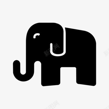 大象保护图标